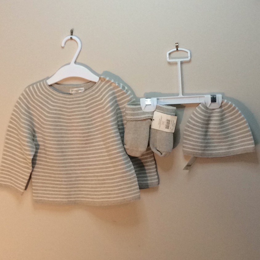 Nwt Banana Republic Baby Unix Striped Matching Set